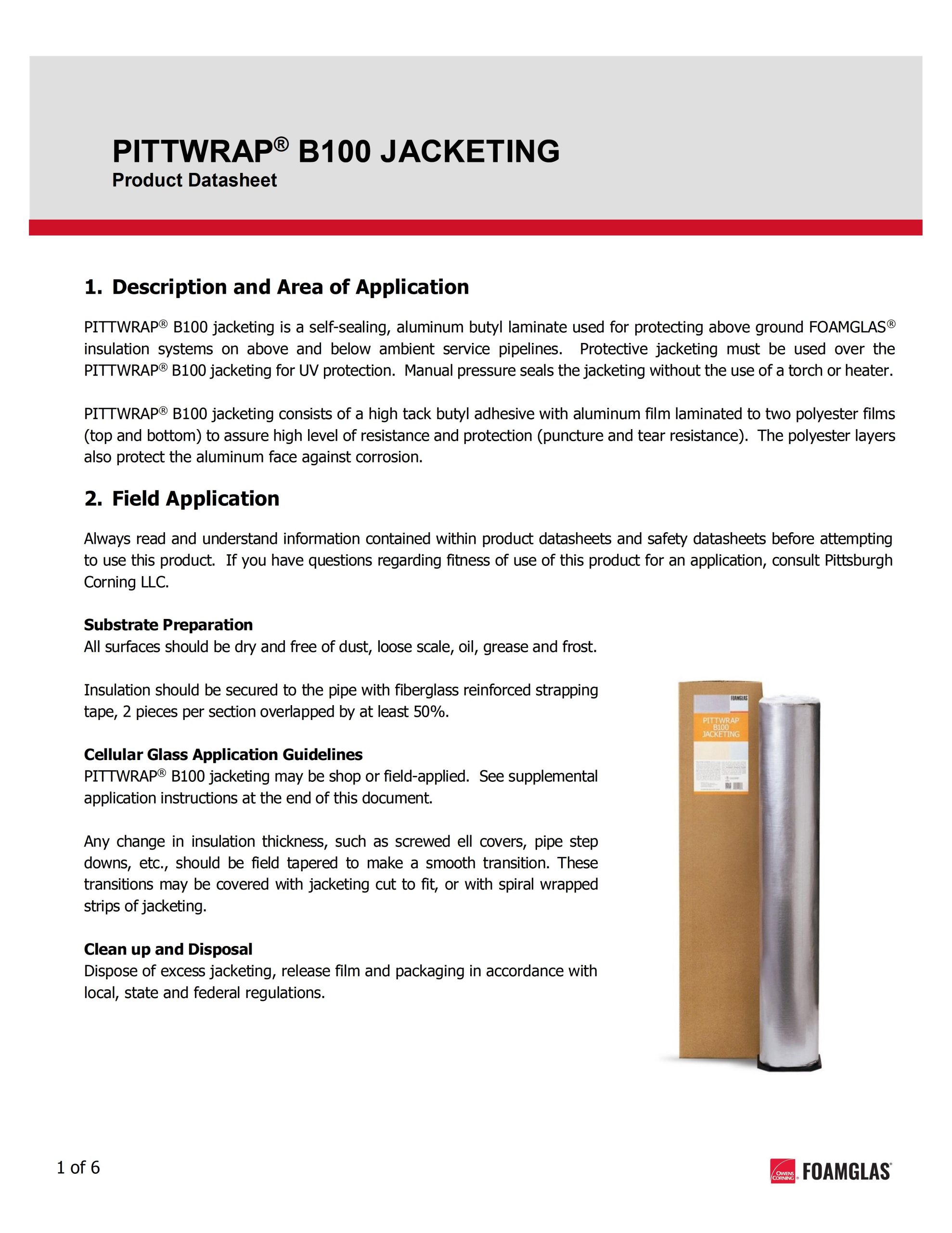 PDS-PITTWRAP B100 Jacket and Instruction